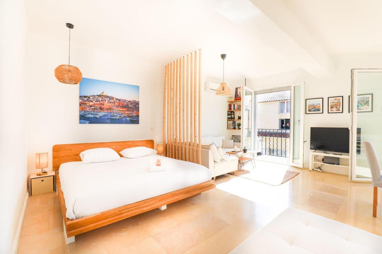 Apartamento Le Pytheas - Vue Vieux-Port Avec Terrasse Et Clim Marsella Exterior foto